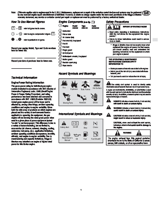 Briggs and stratton 675 manual pdf