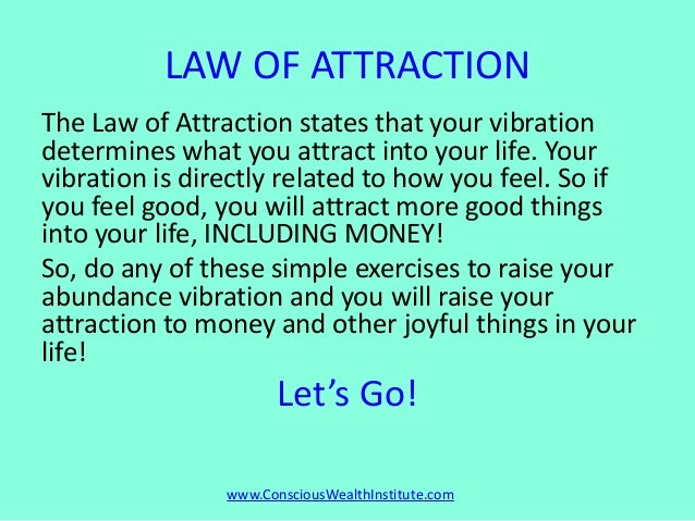 Law of attraction daily exercises pdf