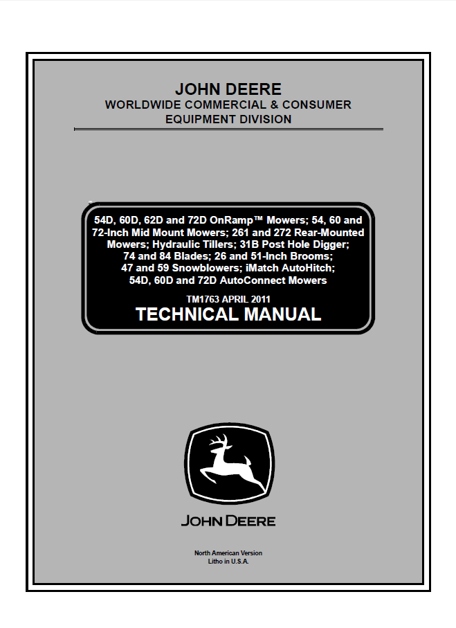 john deere e170 manual pdf