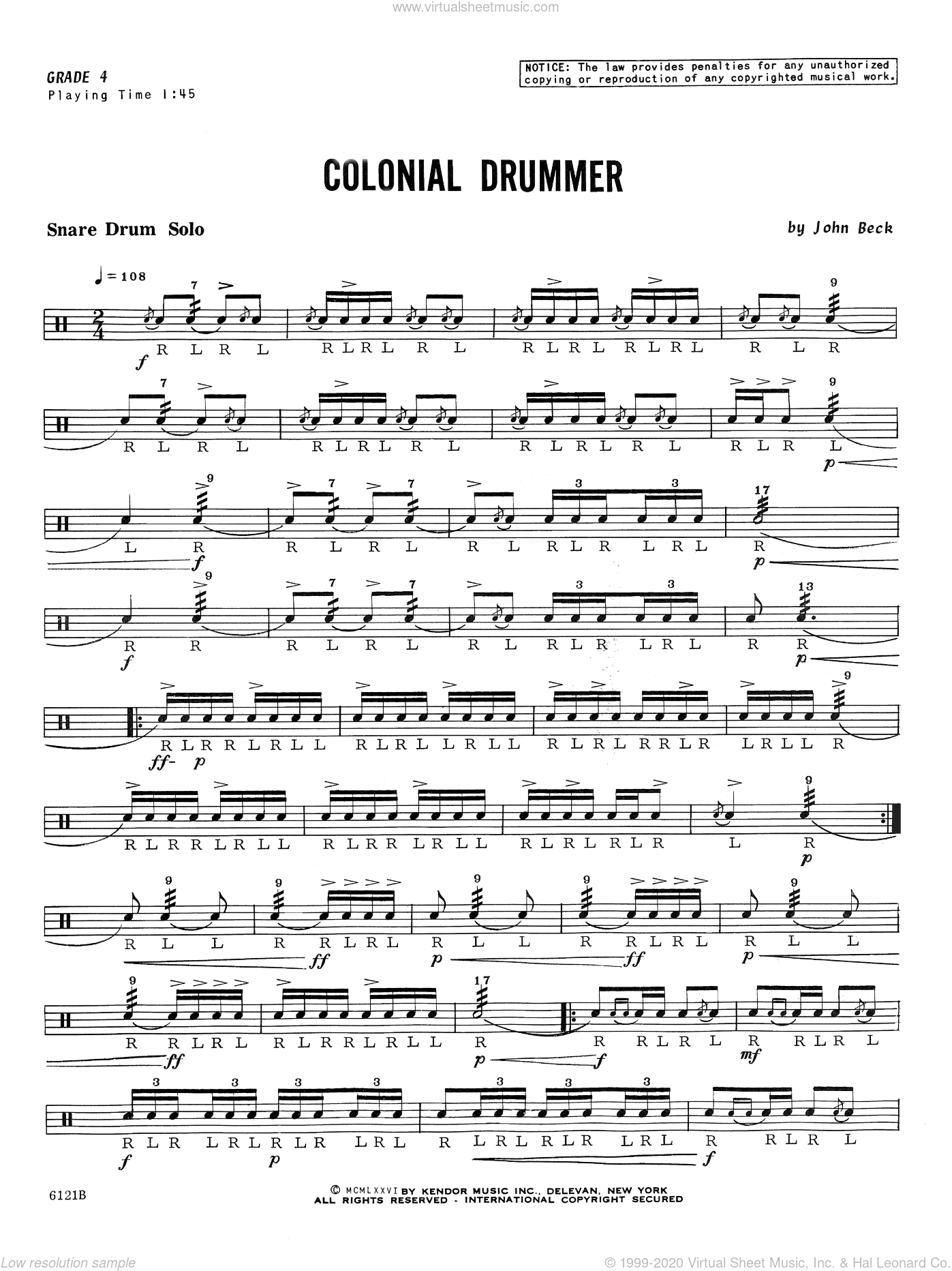 Free drum sheet music pdf