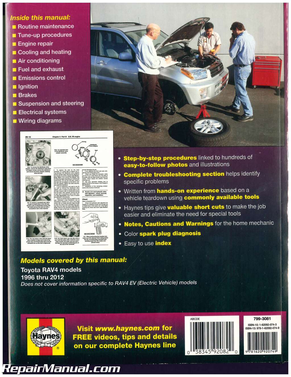 2012 toyota rav4 repair manual