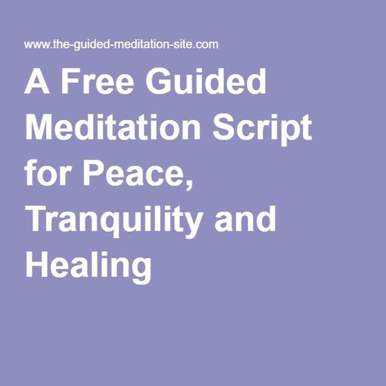 Guided meditation script for inner peace