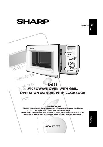 Sharp microwave grill instructions