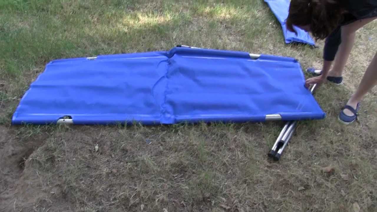 firm handy bed camping cot instructions pdf
