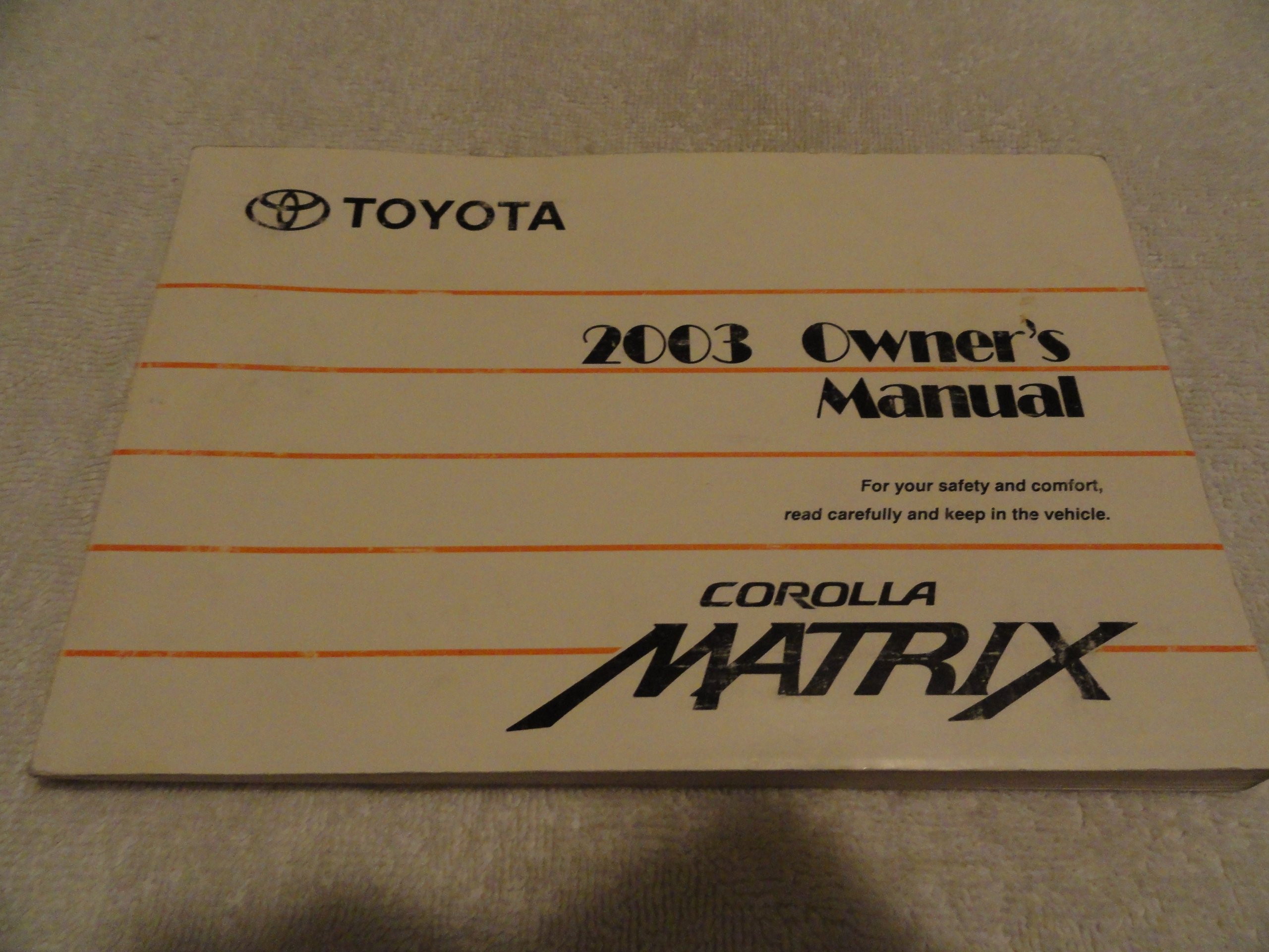 2003 toyota matrix repair manual download