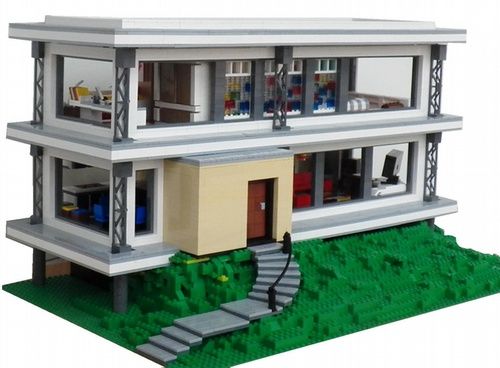 lego modern house instructions