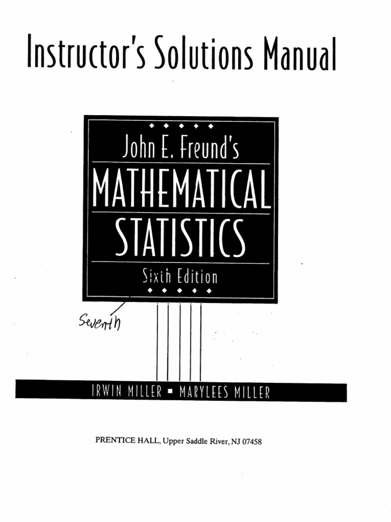 Mathematical statistics with applications solutions manual pdf