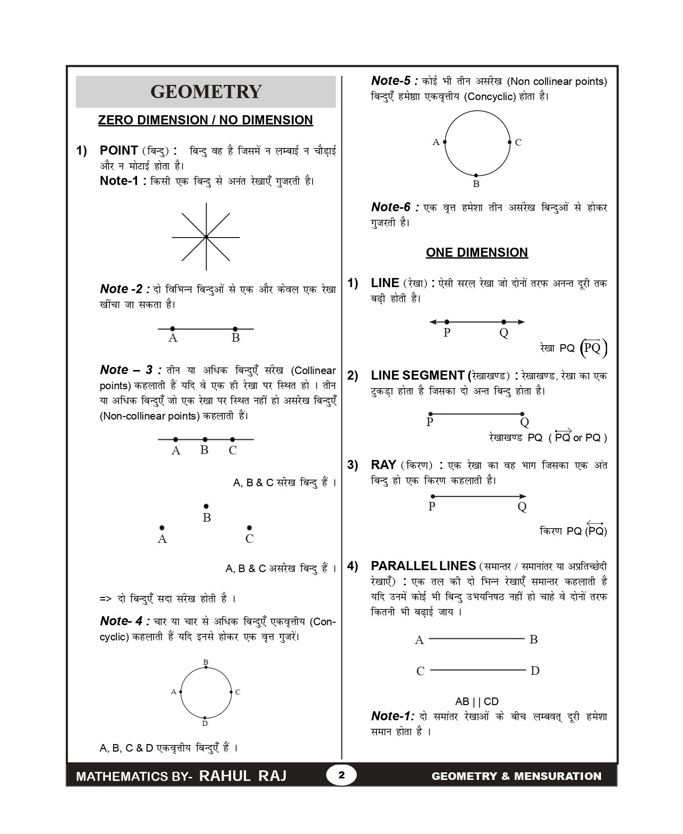 All mensuration formulas in maths pdf in hindi