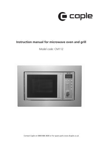 Sharp microwave grill instructions