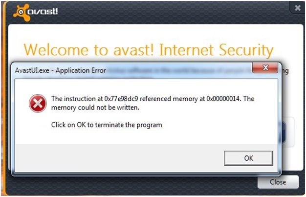 svchost exe application error the instruction at referenced memory at